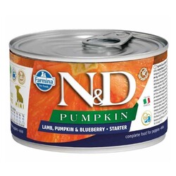 N&D Pumpkin Balkabaklı, Kuzu Etli ve Yaban Mersinli Küçük Irk Yavru Starter Köpek Yaş Maması 140 gr
