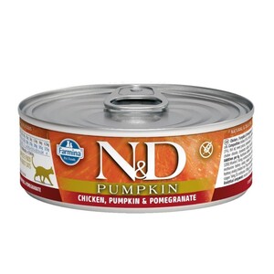 N&D Pumpkin Balkabaklı, Tavuklu ve Narlı Yetişkin Kedi Maması 70 gr