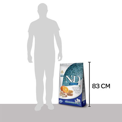 N&D Ocean Düşük Tahıllı Morina Balıklı ve Portakallı Yetişkin Köpek Maması 12 kg - 2