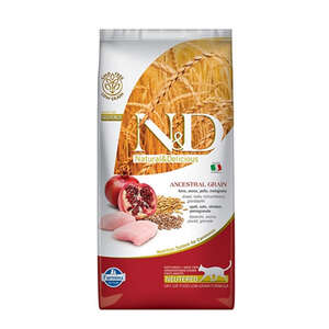 N&D Düşük Tahıllı Tavuk Etli ve Narlı Kısırlaştırılmış Kedi Maması 10 kg