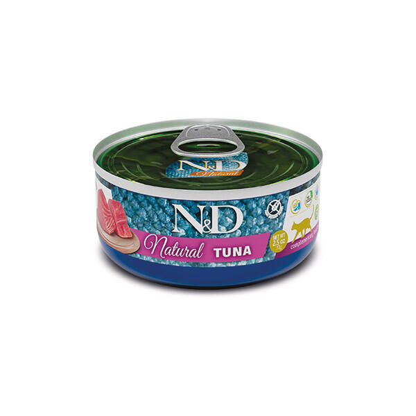 N&D Natural Ton Balıklı Kedi Yaş Maması 80 gr - 1