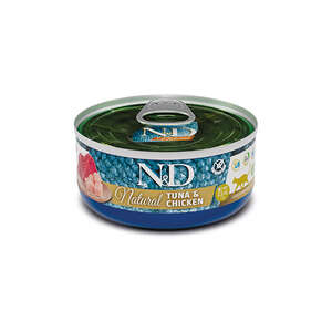 N&D Natural Ton Balıklı ve Tavuklu Kedi Yaş Maması 80 gr