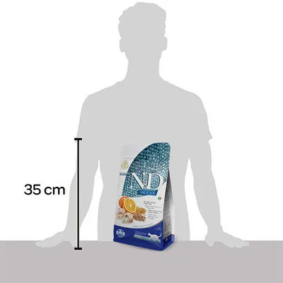 N&D Düşük Tahıllı Ocean Balıklı ve Portakallı Kedi Maması 1.5 KG - 2