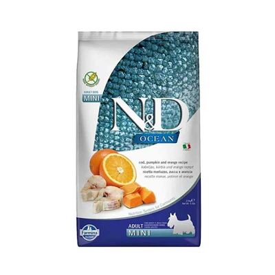 N&D Ocean Balkabaklı ve Morina Balıklı Küçük Irk Yetişkin Köpek Maması 2.5 kg - 1
