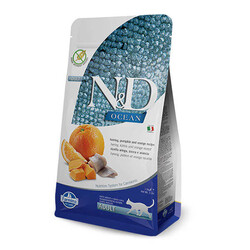 N&D Ocean Balkabaklı, Ringa Balıklı ve Portakallı Yetişkin Kedi Maması 5 kg - 1
