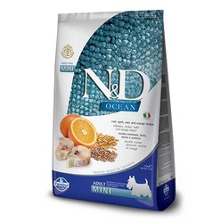 N&D Ocean Düşük Tahıllı Morina Balıklı ve Portakallı Küçük Irk Yetişkin Köpek Maması 7 kg