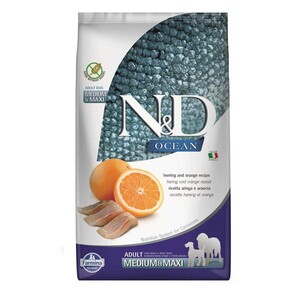 N&D Ocean Ringa Balıklı ve Portakallı Yetişkin Köpek Maması 12 kg - 2