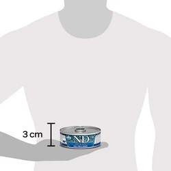 ​N&D Tahılsız Ocean Small Ton Balığı Karidesli Kedi Yaş Maması 70 GR - 3