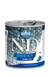 N&D Ocean Somon ve Morina Balıklı Yetişkin Köpek Yaş Maması 285 gr