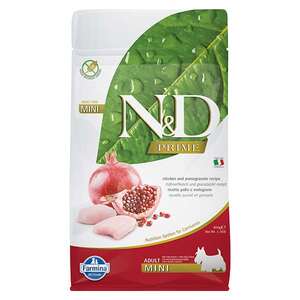 N&D Prime Tahılsız Tavuklu ve Narlı Küçük Irk Yetişkin Köpek Maması 800 gr
