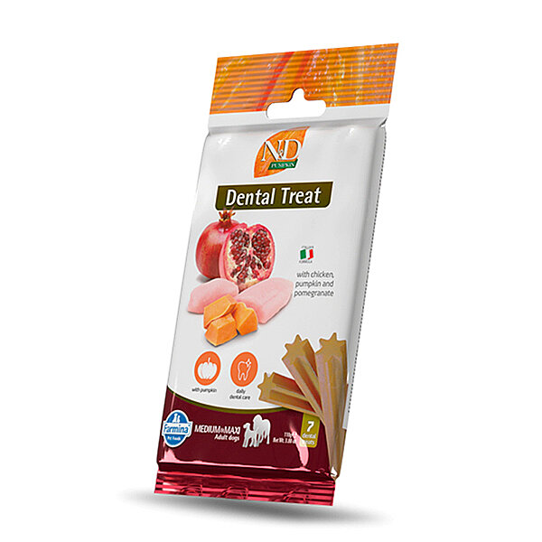 N&D Pumpkin Tavuk Etli ve Balkabaklı Orta ve Büyük Irk Köpek Ödül Maması 100 gr - 1