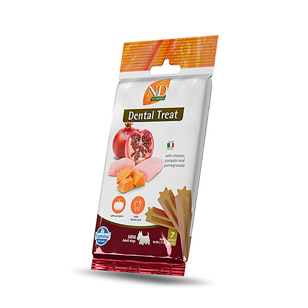 N&D Pumpkin Tavuklu Bal Kabaklı ve Narlı Küçük Irk Yetişkin Köpek Ödül Maması 60gr - 1