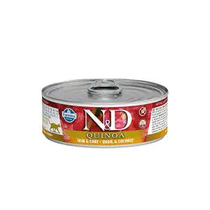 N&D Quina Bıldırcın ve Hindistan Cevizli Kedi Konservesi 80 gr