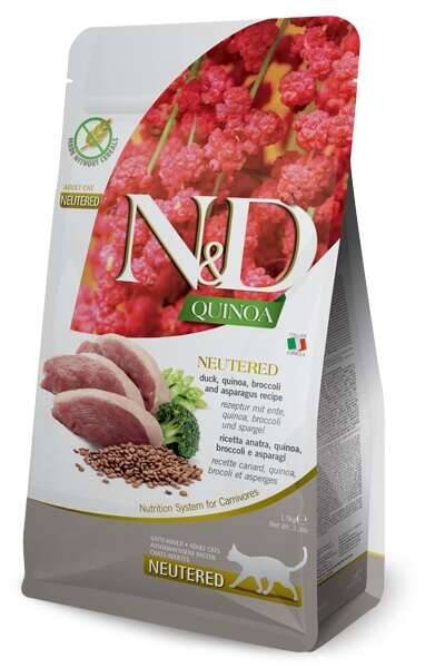 N&D Quinoa Ördek Etli ve Brokolili Kısırlaştırılmış Kedi Maması 1.5 kg - 1