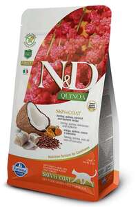 N&D Quinoa Skin&Coat Deri Sağlığı Destekli Ringa Balıklı ve Hindistan Cevizli Yetişkin Kedi Maması 5 kg