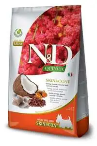 N&D Quinoa Skin Coat Ringa Balıklı Mini Irk Köpek Maması 2.5 kg