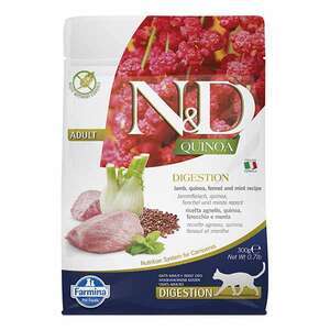 N&D Quinoa Digestion Sindirim Destekli Kuzu Etli ve Kionalı Yetişkin Kedi Maması 300 gr