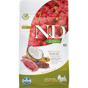 N&D Quinoa Skin&Coat Ördek Etli Mini Irk Köpek Maması 800 Gr