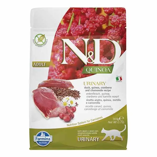 N&D Quinoa Urinary Ördek Etli Yetişkin Kedi Maması 300 Gr - 1