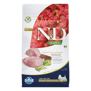 N&D Quinoa Weight Kilo Kontrollü Kuzu Etli ve Brokolili Küçük Irk Yetişkin Köpek Maması 800 gr