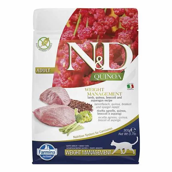 N&D Quinoa Weight Management Kuzulu Kedi Maması 300 Gr - 1