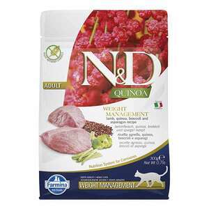 N&D Quinoa Weight Kilo Kontrollü Kuzu Etli ve Brokolili Yetişkin Kedi Maması 300 gr