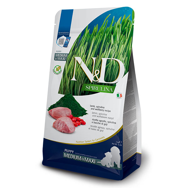 N&D Spirulina Kuzu Etli Yavru Köpek Maması 7 kg - 1