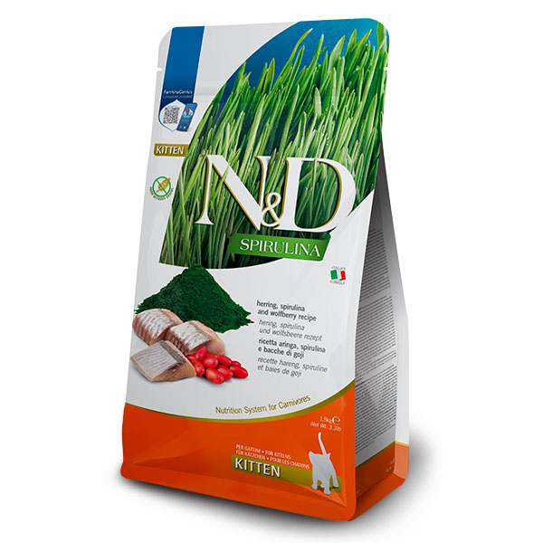N&D Spirulina Ringa Balıklı Yavru Kedi Maması 1.5 kg - 1