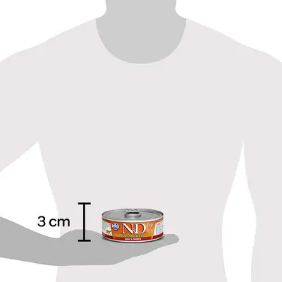 N&D Tahılsız Balkabaklı Bıldırcınlı Kedi Yaş Maması 70 GR - 2