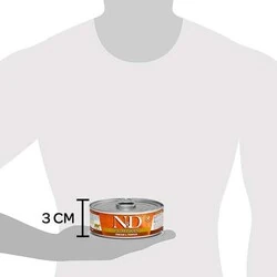 N&D Tahılsız Balkabaklı Geyik Etli Kedi Yaş Maması 70 GR - 3