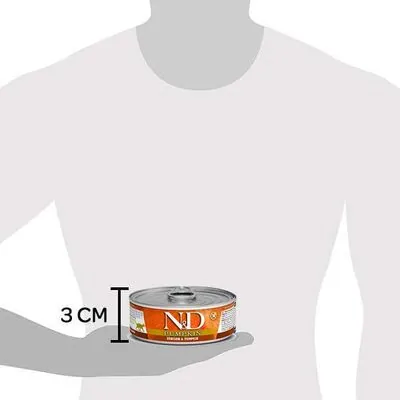 N&D Tahılsız Balkabaklı Geyik Etli Kedi Yaş Maması 70 GR - 3