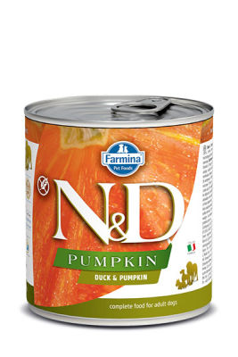 N&D Pumpkin Balkabaklı, Ördek Etli Yetişkin Köpek Yaş Maması 285 gr - 1
