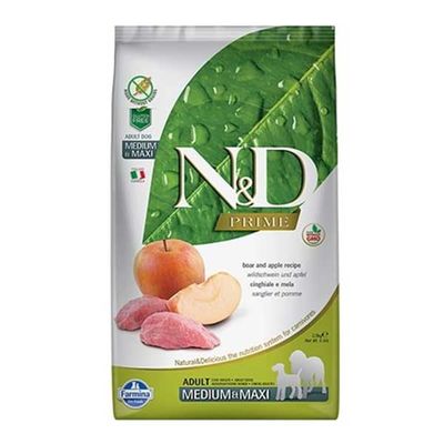 N&D Prime Tahılsız Domuz Etli ve Elmalı Yetişkin Köpek Maması 12 kg - 1