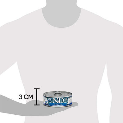 N&D Tahılsız Ocean Alabalık Somonlu Kedi Yaş Maması 70 GR - 3