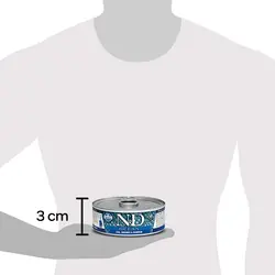 N&D Tahılsız Ocean Bal Kabaklı Balık ve  Karidesli Yavru Kedi Yaş Maması 70 GR - 2