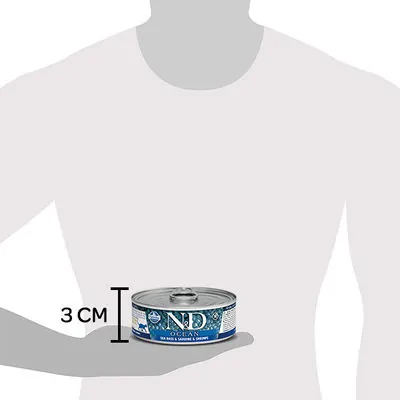 N&D Tahılsız Ocean Levrek Sardalya Ve Karidesli Kedi Yaş Maması 70 GR - 3