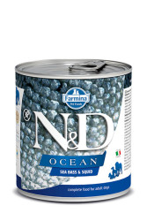 N&D Ocean Morina Balıklı ve Kalamarlı Yetişkin Köpek Yaş Maması 285 gr - 1