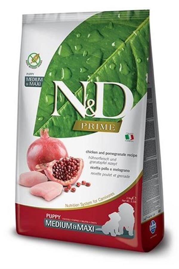 N&D Prime Tahılsız Tavuklu ve Narlı Yavru Köpek Maması 12 kg - 1