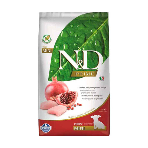 N&D Prime Tahılsız Tavuklu ve Narlı Orta Ve Küçük Irk Yetişkin Köpek Maması 7 kg - 1