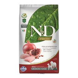 N&D Prime Tahılsız Tavuklu ve Narlı Yetişkin Köpek Maması 2.5 kg