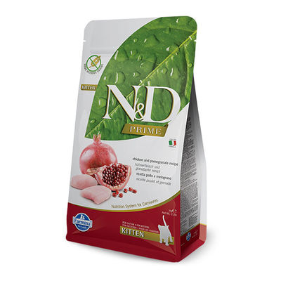 N&D Prime Tahılsız Tavuklu ve Narlı Yavru Kedi Maması 5 kg - 1