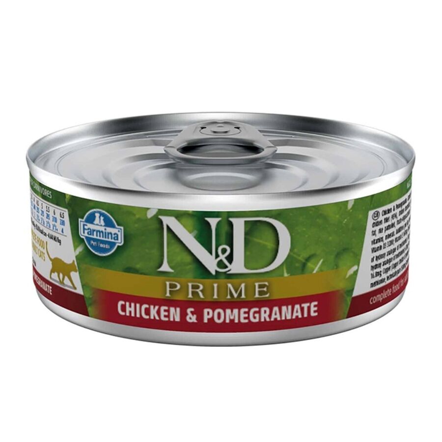 N&D Tavuklu ve Narlı Tahılsız Yetişkin Kedi Yaş Maması 70gr - 1