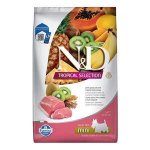 N&D Tropical Selection Domuz Etli ve Tropikal Meyveli Küçük Irk Yetişkin Köpek Maması 5 kg