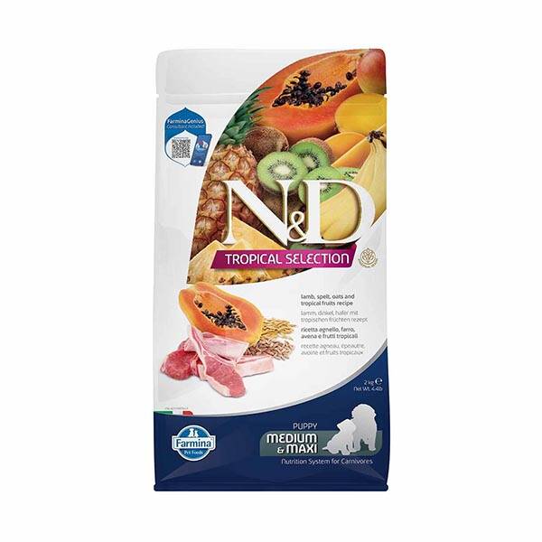 N&D Tropical Selection Kuzu Etli ve Tropikal Meyveli Yavru Köpek Maması 2 kg - 1