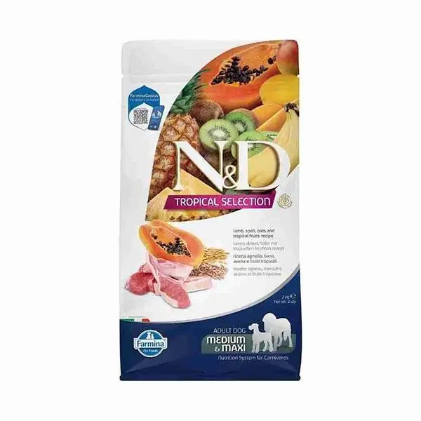 N&D Tropical Selection Kuzu Etli Yetişkin Köpek Maması 2 KG - 1