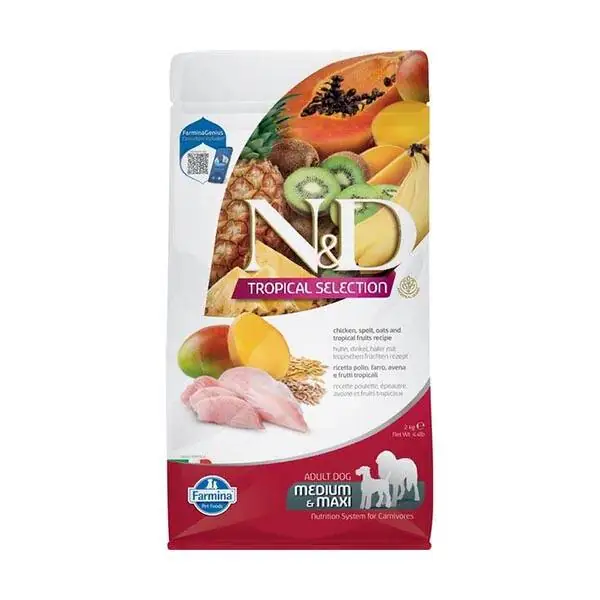 N&D Tropical Selection Tavuk Etli Yetişkin Köpek Maması 2 KG - 1