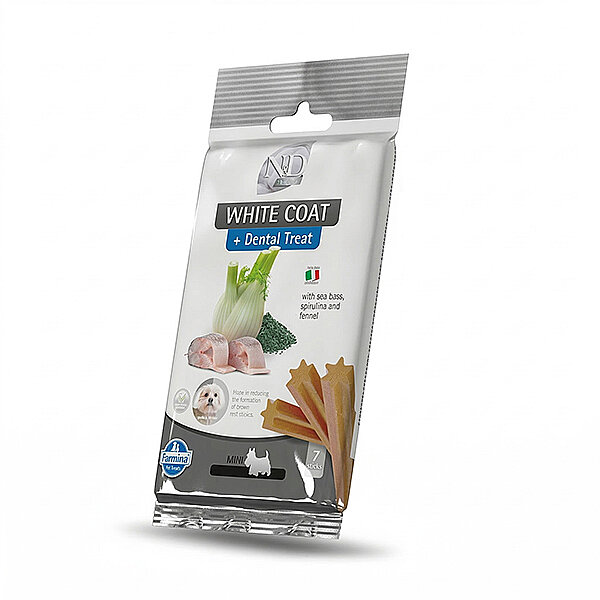 N&D White Levrek Spirulina ve Rezeneli Küçük Irk Yetişkin Köpek Ödül Maması 60gr - 1