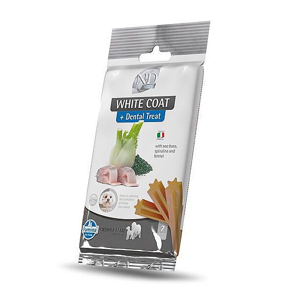 N&D White Levrek Spirulina ve Rezeneli Orta ve Büyük Irk Yetişkin Köpek Ödül Maması 100gr - 1