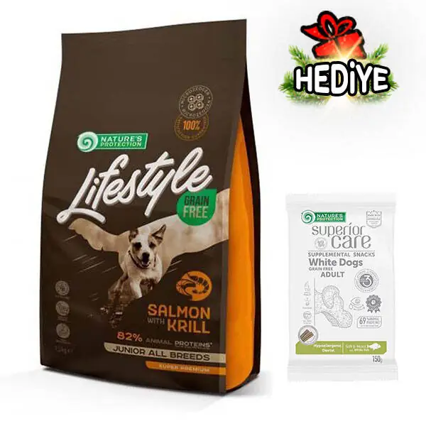 NP Lifestyle Tahılsız Somonlu Ve Karidesli Yavru Köpek Maması 1.5 kg - 1