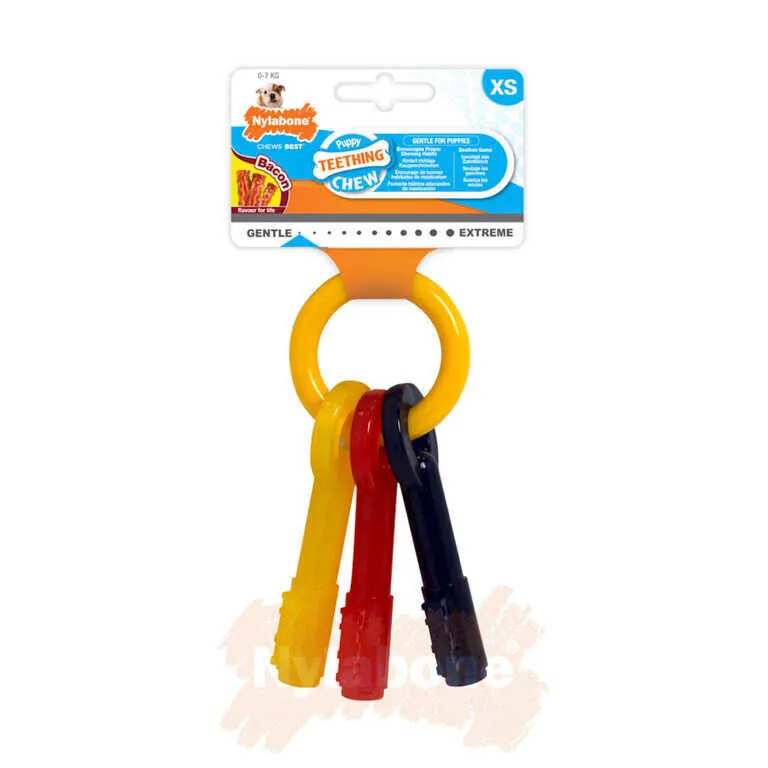 Nylabone Domuz Pastırması Aromalı Yavru Köpek Çiğneme Çubuğu XS - 1